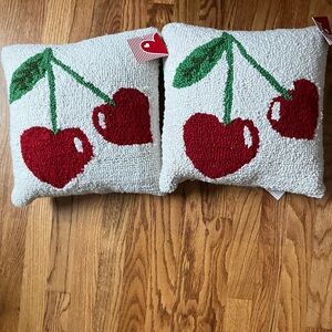 Cherry Design Throw Pillows $30/each